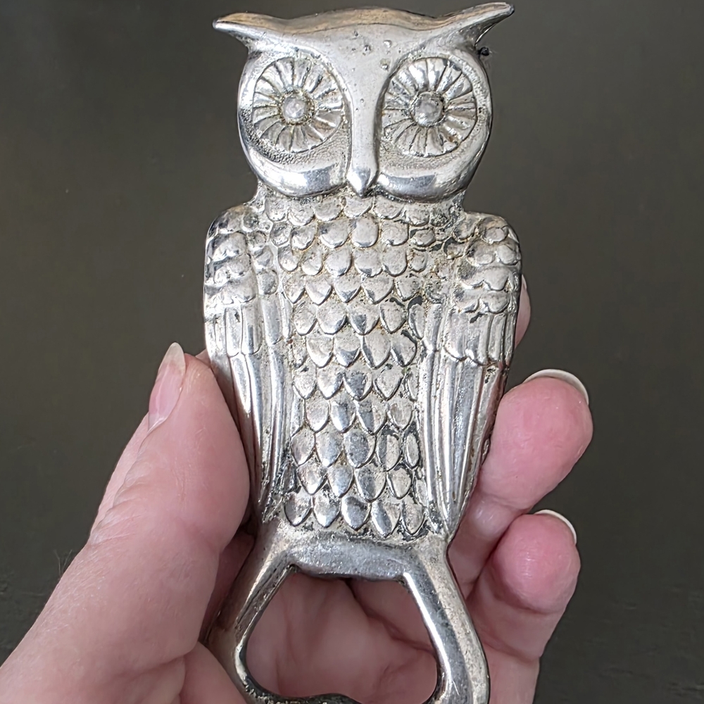 Silver Owl Bottle Opener